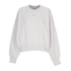 felpa girocollo donna sportswear plush mod crop crewneck LIGHT BONE/LT IRON ORE