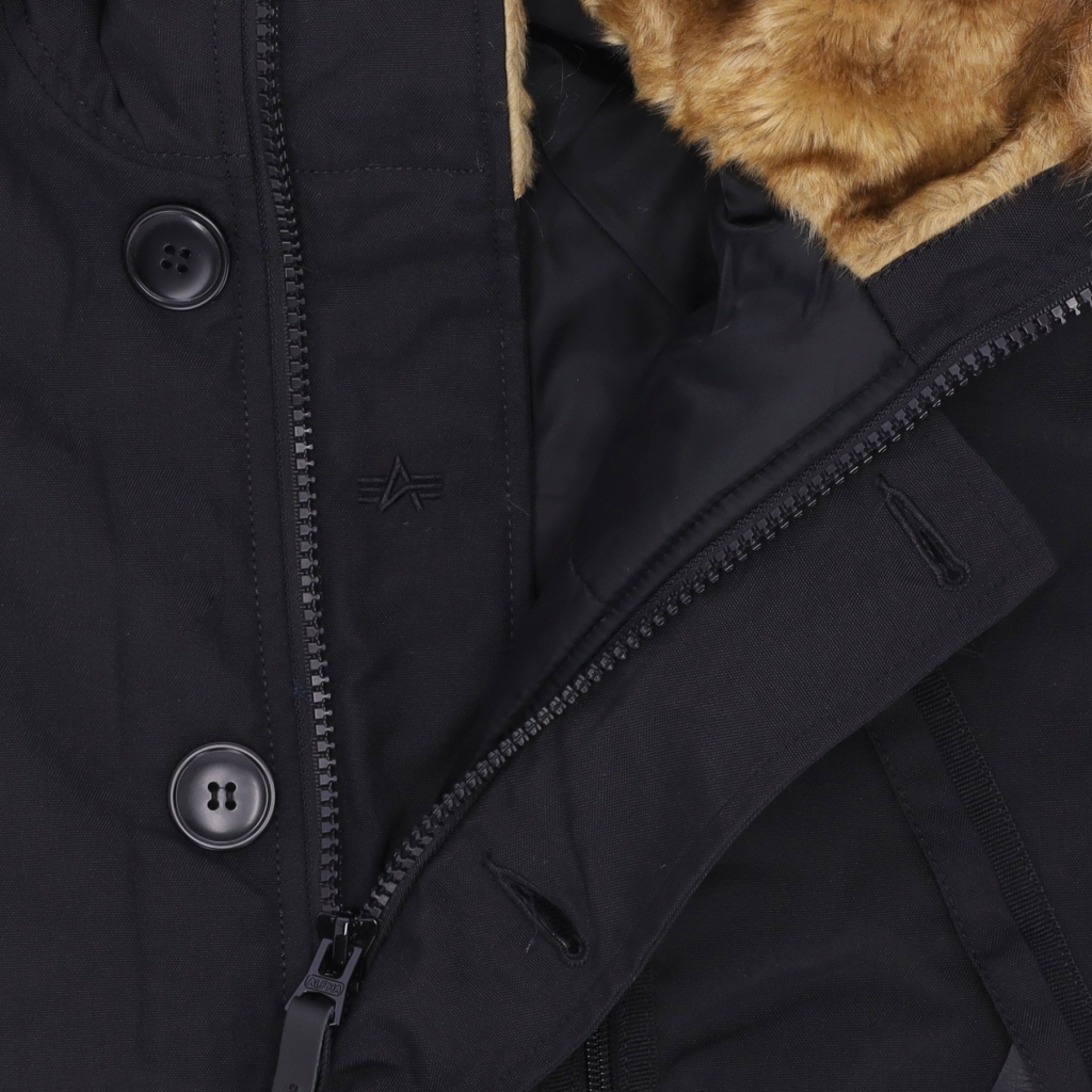 giaccone lungo uomo polar jacket BLACK