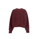 felpa girocollo donna sportswear plush mod crop crewneck BURGUNDY CRUSH/BLACK