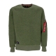 felpa girocollo uomo teddy sweater SAGE GREEN