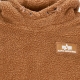 felpa cappuccio uomo teddy hoodie CAMEL