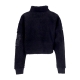 felpa collo alto corta donna teddy zh sweater cos wmn BLACK