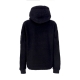 felpa cappuccio donna teddy hoodie wmn BLACK