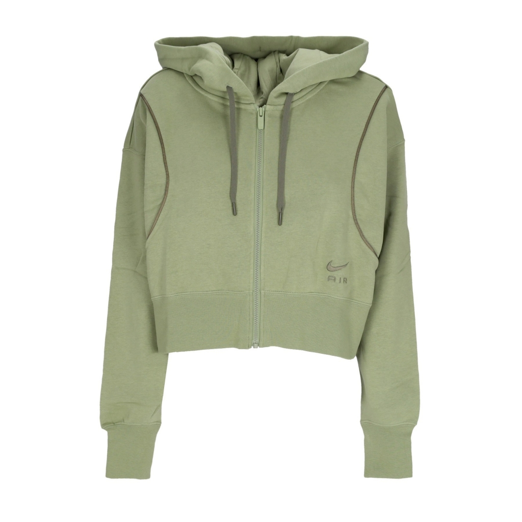 felpa cappuccio zip donna sportswear air fleece full-zip hoodie ALLIGATOR/MEDIUM OLIVE/MEDIUM OLIVE