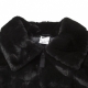 pelliccia donna faux fur long jacket BLACK/DK SMOKE GREY/SAIL