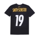 maglietta uomo nfl tee no 19 smith-schuster pitste BLACK