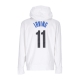 felpa cappuccio uomo nba fleece po essential hoodie city edition no 11 kyrie irving bronet WHITE