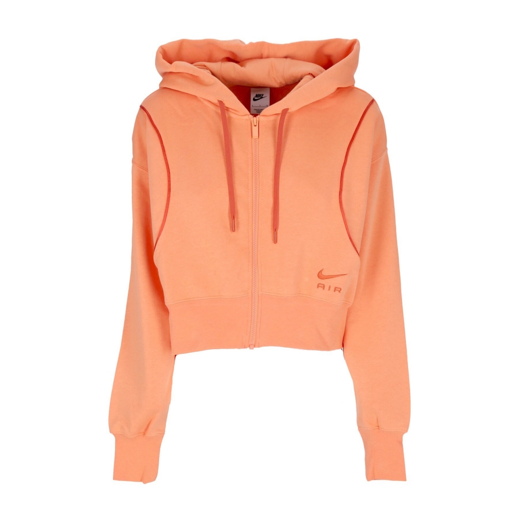 felpa cappuccio zip donna sportswear air fleece full-zip hoodie ORANGE TRANCE/MANTRA ORANGE