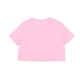 maglietta corta donna essential crop icon tee MED SOFT PINK