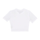 maglietta donna sportswear essential slim-fit crop tee WHITE