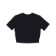 maglietta donna sportswear essential slim-fit crop tee BLACK