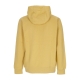 felpa cappuccio uomo club hoodie pullover basketball WHEAT GOLD/WHEAT GOLD/WHITE