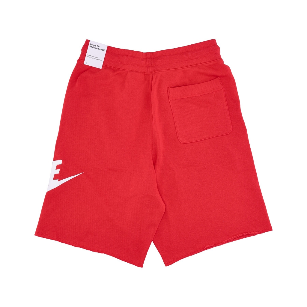 pantalone corto tuta uomo club alumni hbr ft short UNIVERSITY RED WHITE WHITE