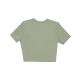 maglietta donna sportswear essential slim-fit crop tee OIL GREEN/BLACK