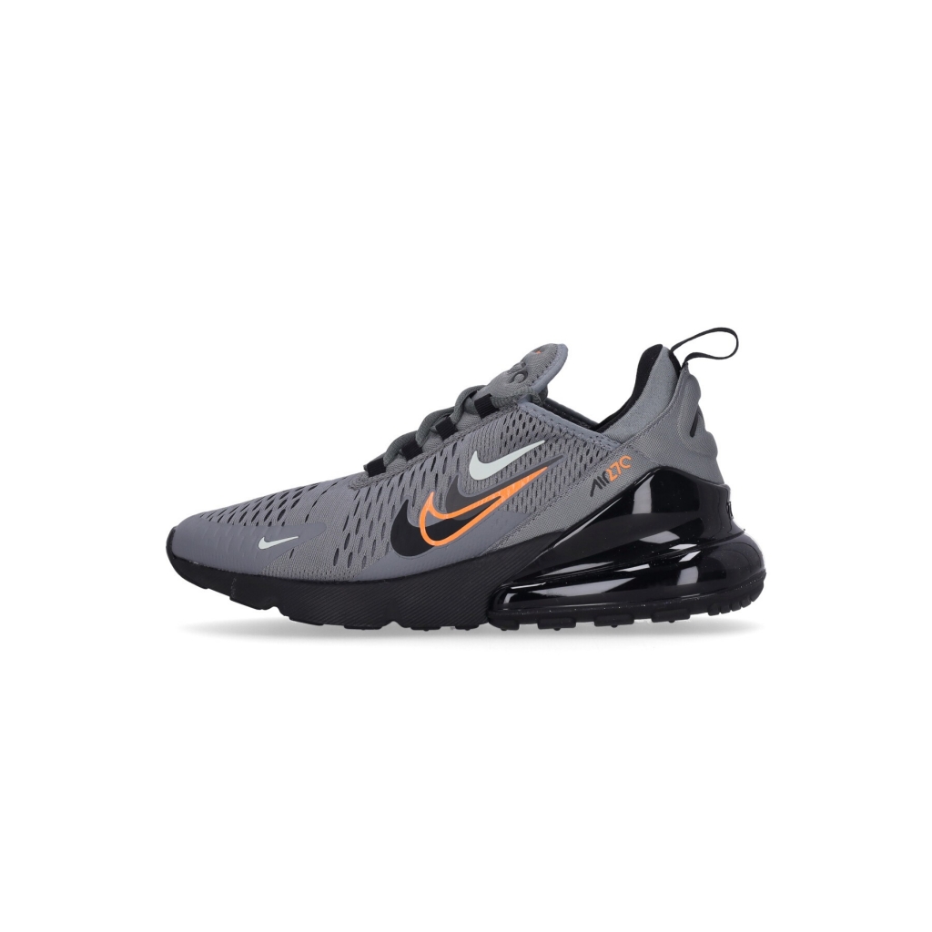 scarpa bassa uomo air max 270 SMOKE GREY/BLACK/BRIGHT MANDARIN