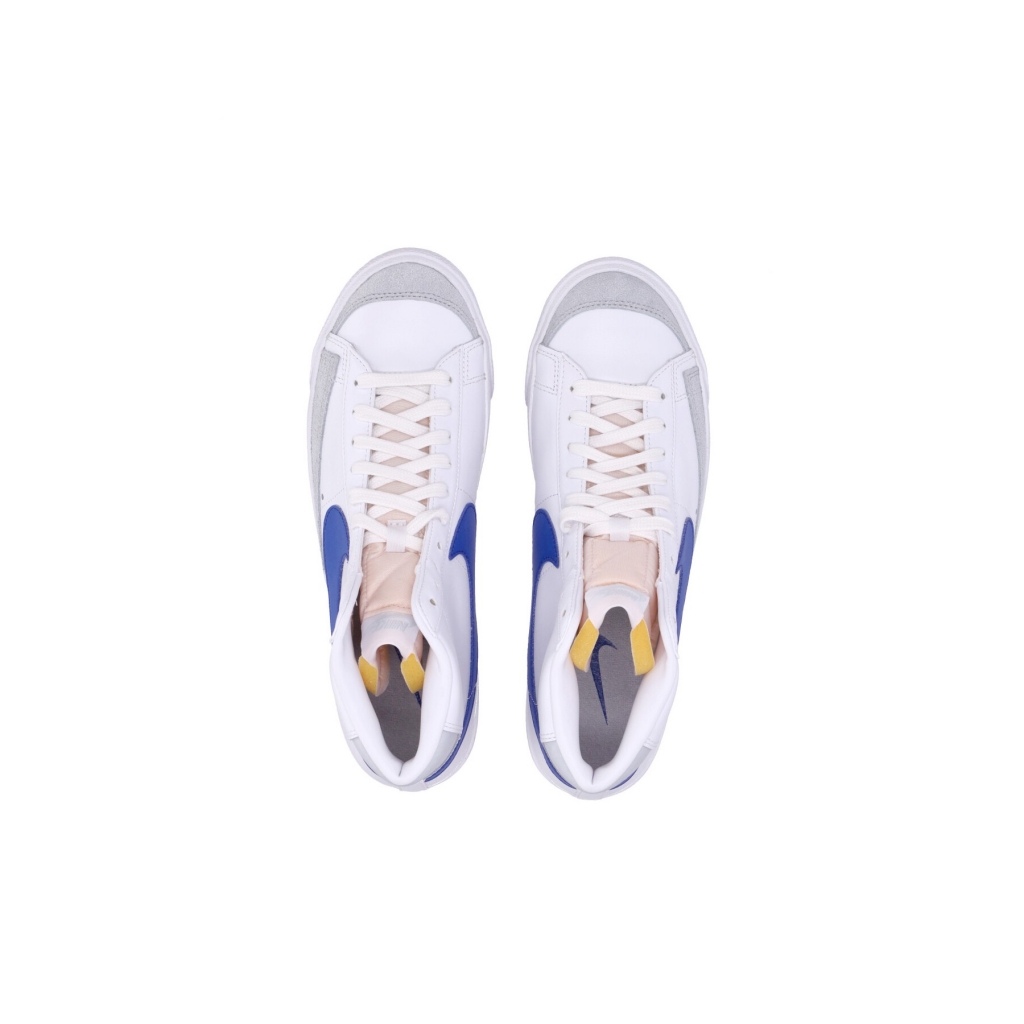 scarpa alta uomo blazer mid 77 vintage WHITE/GAME ROYAL/PURE PLATINUM