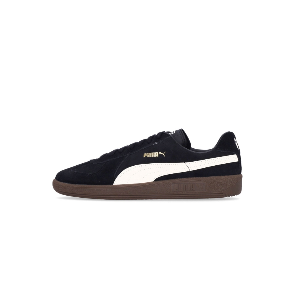 scarpa bassa uomo army trainer suede BLACK/ALPINE SNOW