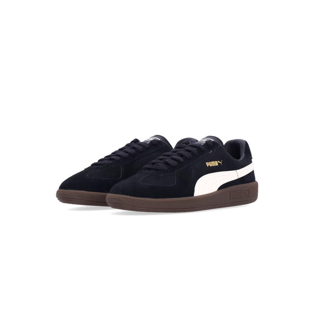 scarpa bassa uomo army trainer suede BLACK/ALPINE SNOW