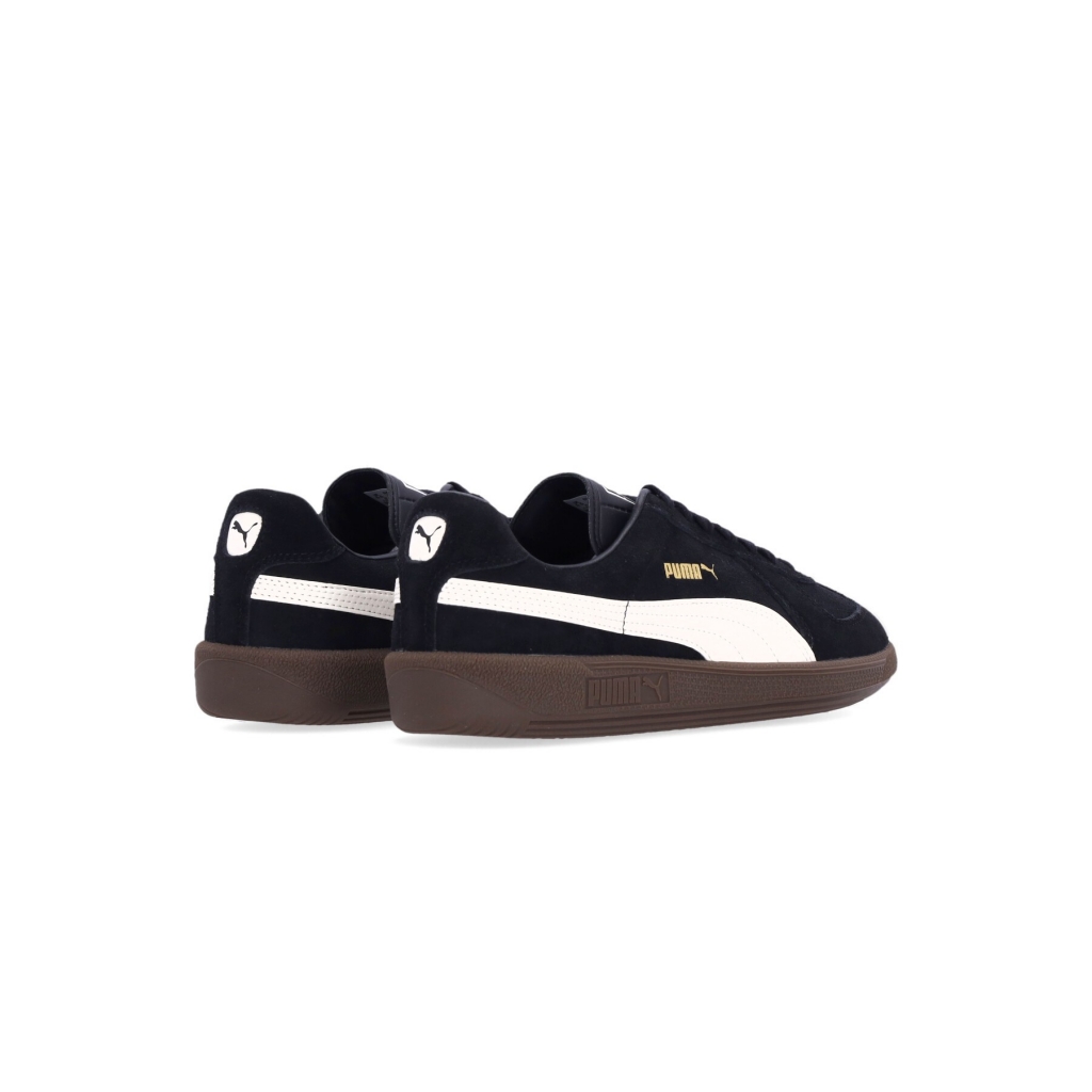 scarpa bassa uomo army trainer suede BLACK/ALPINE SNOW