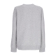 felpa girocollo donna w club fleece crewneck DK GREY HEATHER/WHITE