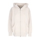 felpa cappuccio zip donna w phoenix fleece hoodie LT OREWOOD BRN/SAIL