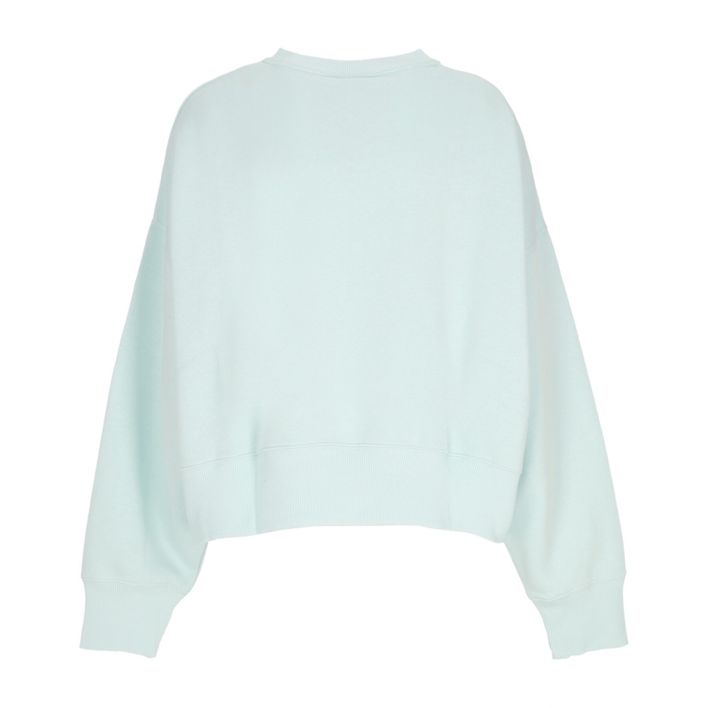 felpa girocollo corta donna w sportswear phoenix fleece over-oversized crewneck JADE ICE/SAIL