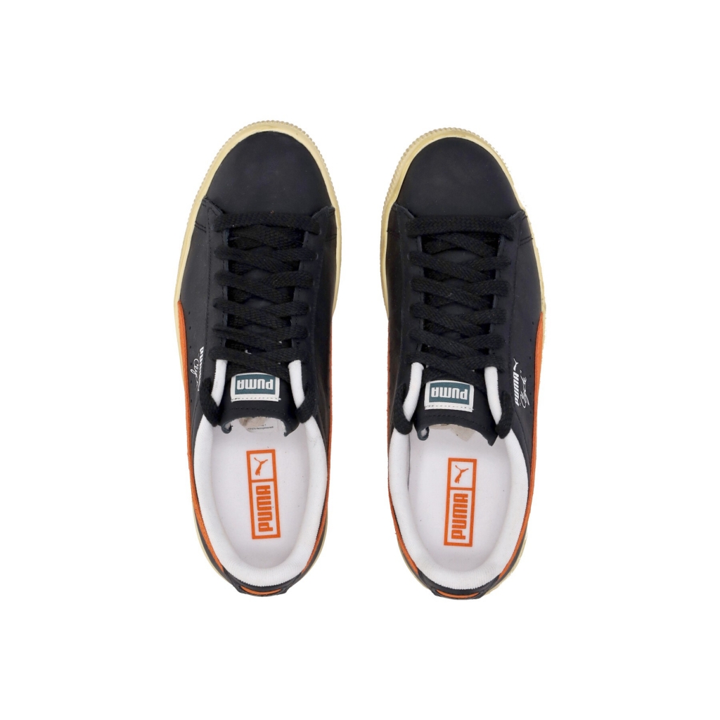 scarpa bassa uomo clyde vintage BLACK/RICKIE ORANGE