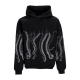 felpa cappuccio uomo outline hoodie BLACK