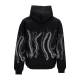 felpa cappuccio uomo outline hoodie BLACK