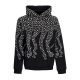 felpa cappuccio uomo studs hoodie BLACK