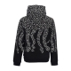 felpa cappuccio uomo studs hoodie BLACK