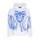 felpa cappuccio uomo skull hoodie WHITE