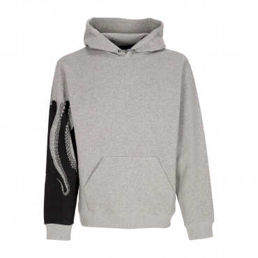 felpa cappuccio uomo side hoodie LIGHT GREY