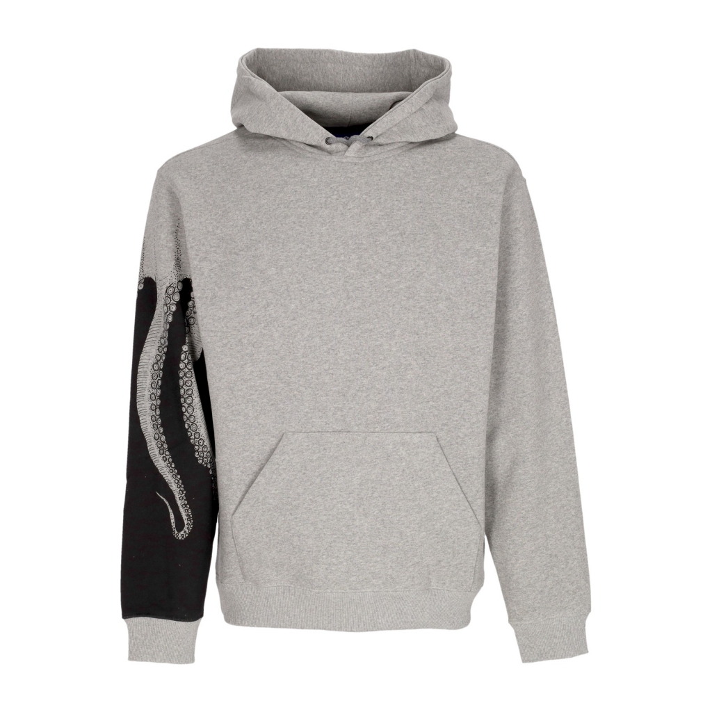 felpa cappuccio uomo side hoodie LIGHT GREY