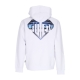 felpa cappuccio uomo metal logo hoodie WHITE