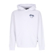 felpa cappuccio uomo metal logo hoodie WHITE