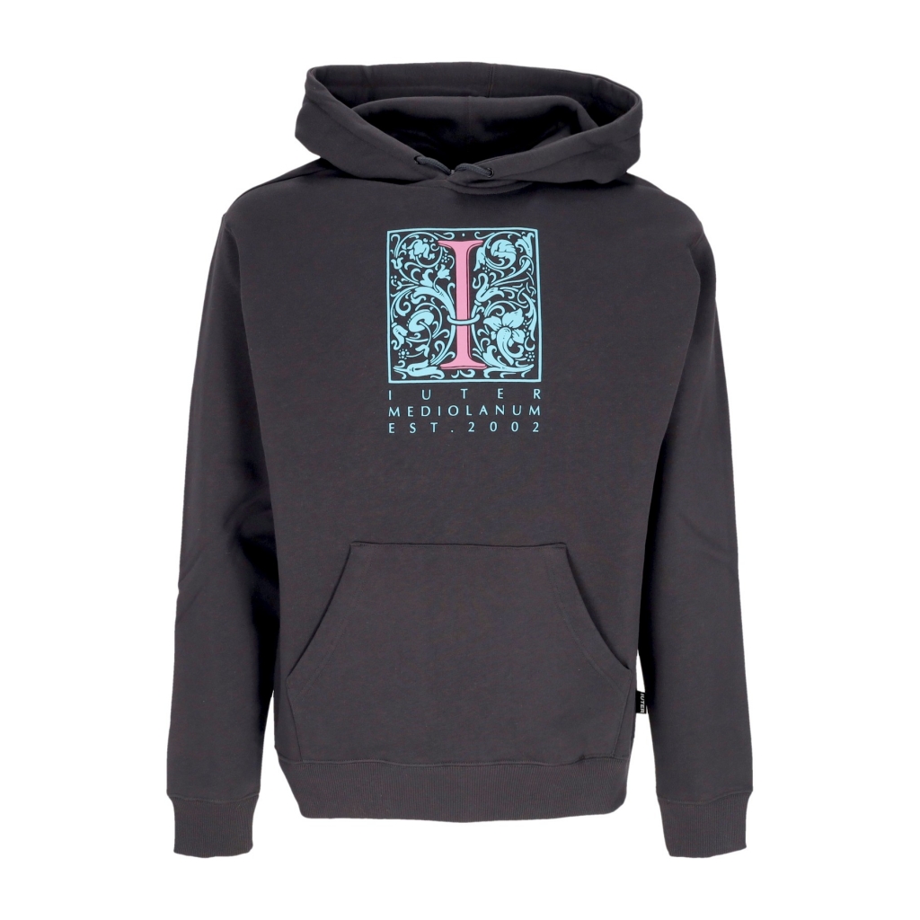 felpa cappuccio uomo mediolanum hoodie ASPHALT