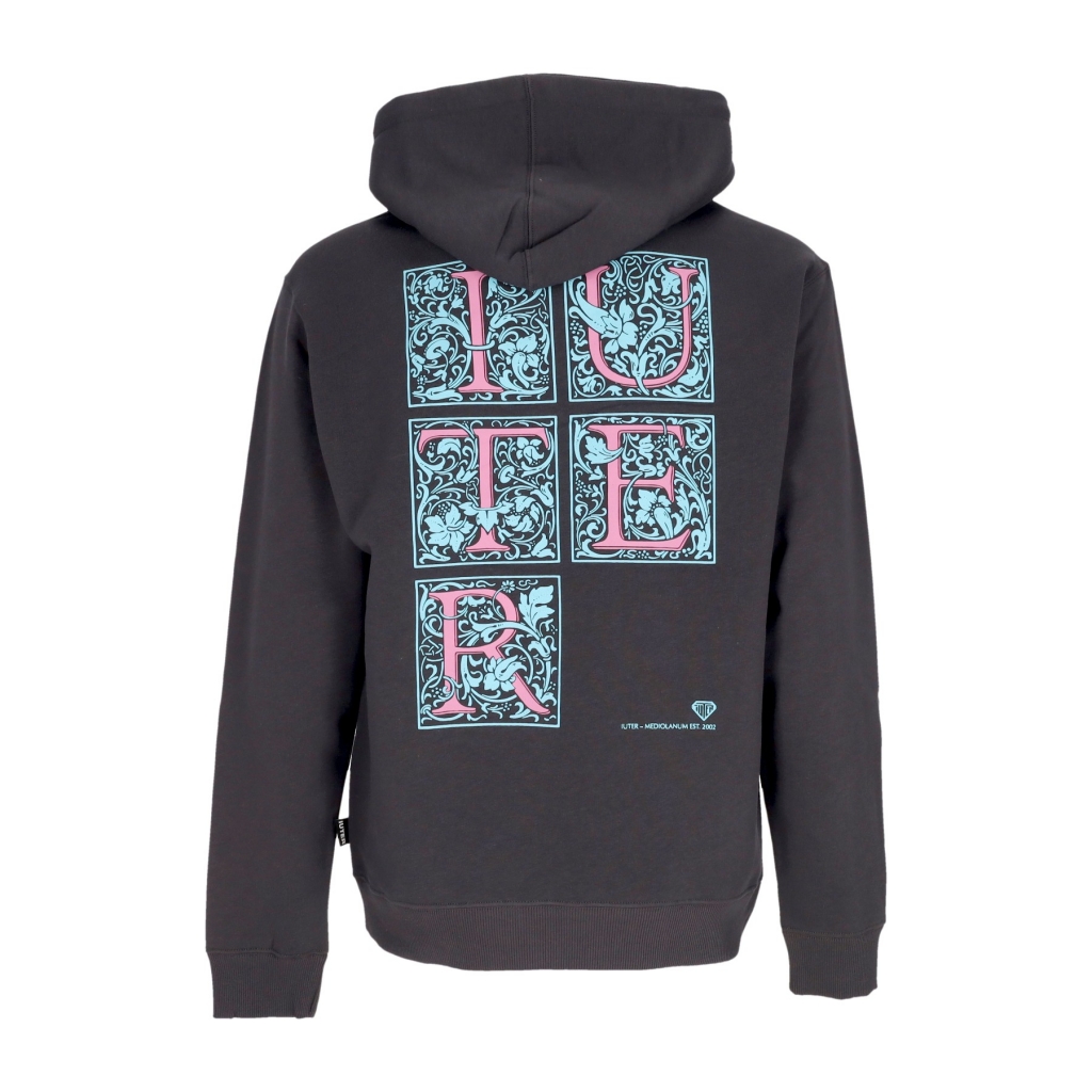 felpa cappuccio uomo mediolanum hoodie ASPHALT