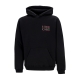 felpa cappuccio uomo spine skulls hoodie BLACK