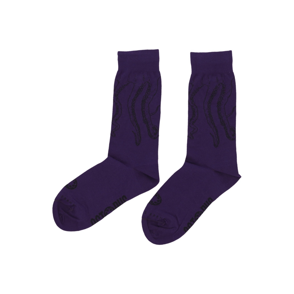 calza media uomo outline socks BLACK/PURPLE