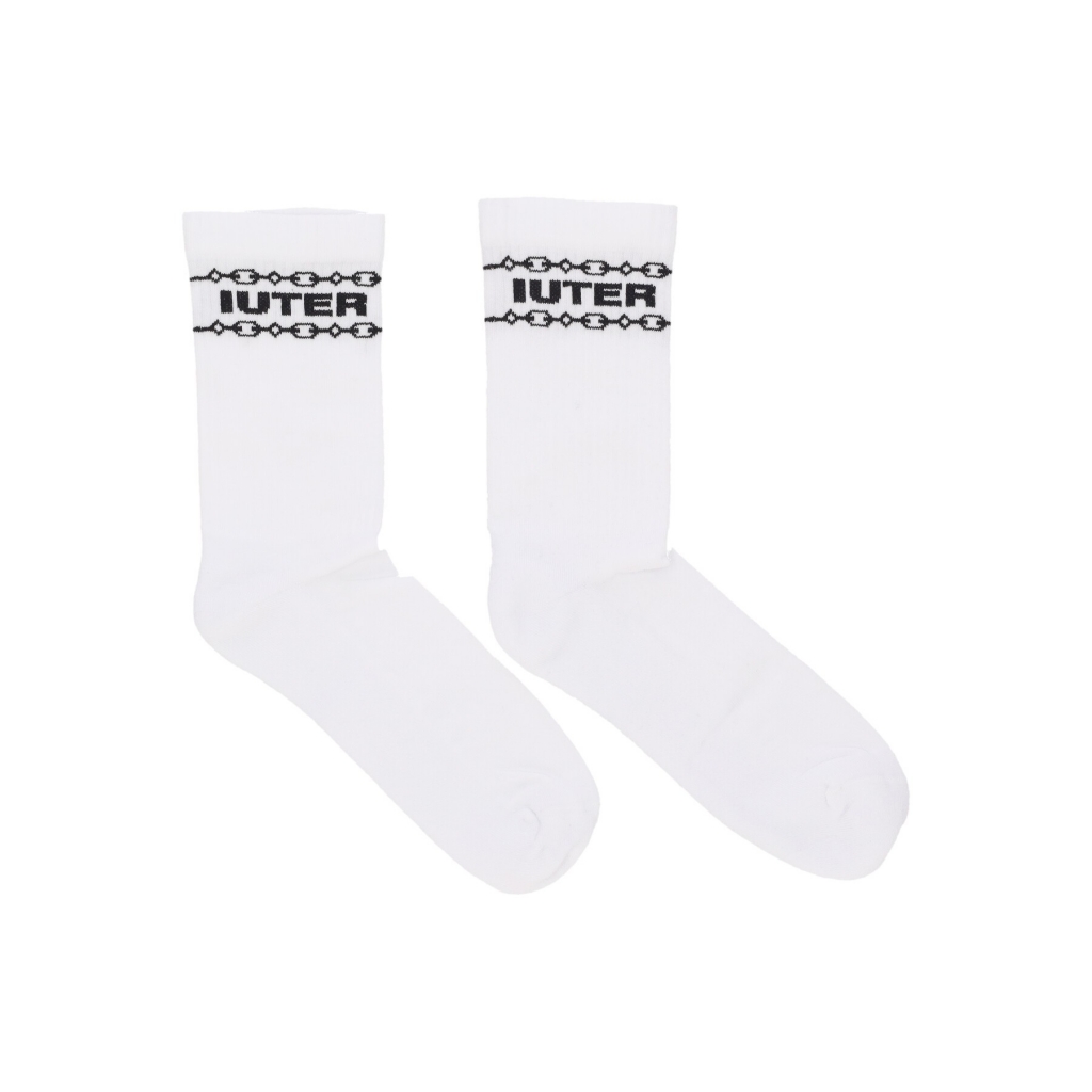 calza media uomo chain socks WHITE