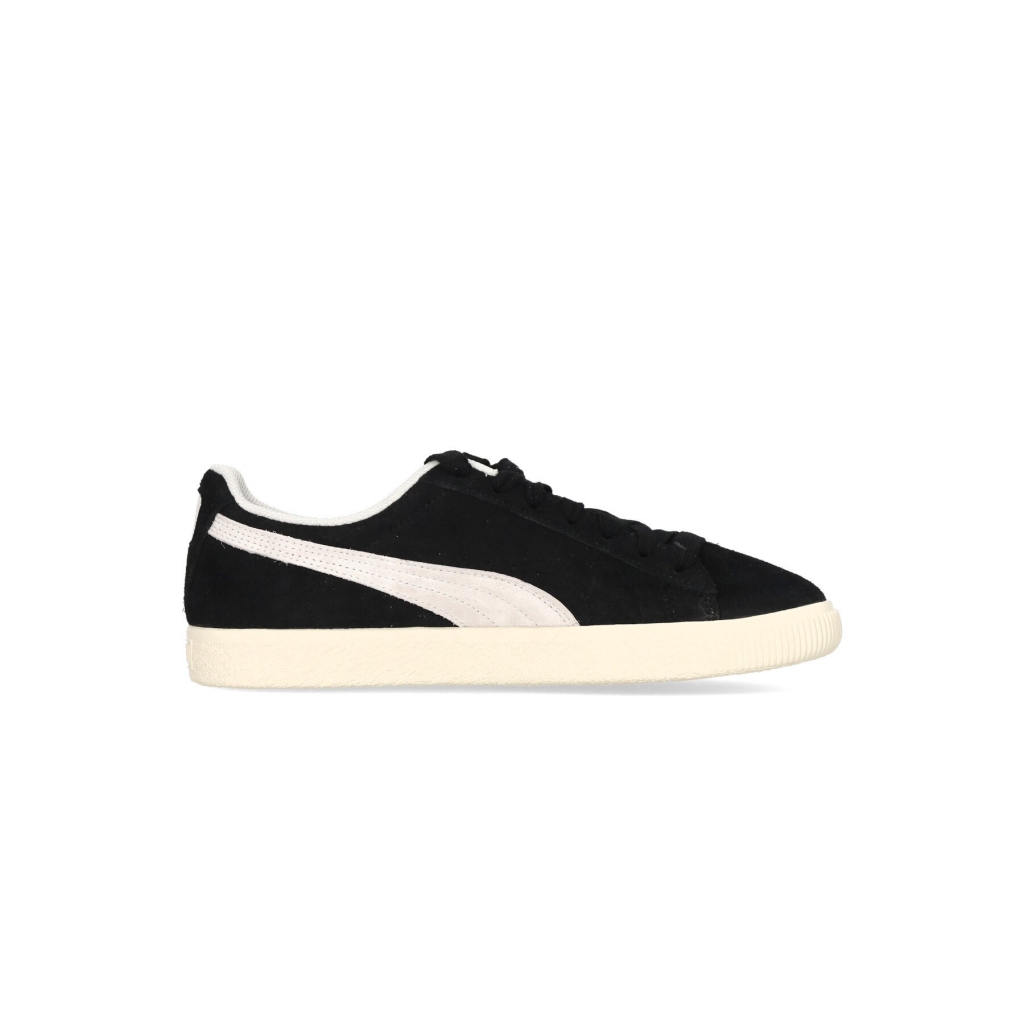 scarpa bassa uomo clyde hairy suede BLACK/FROSTED IVORY