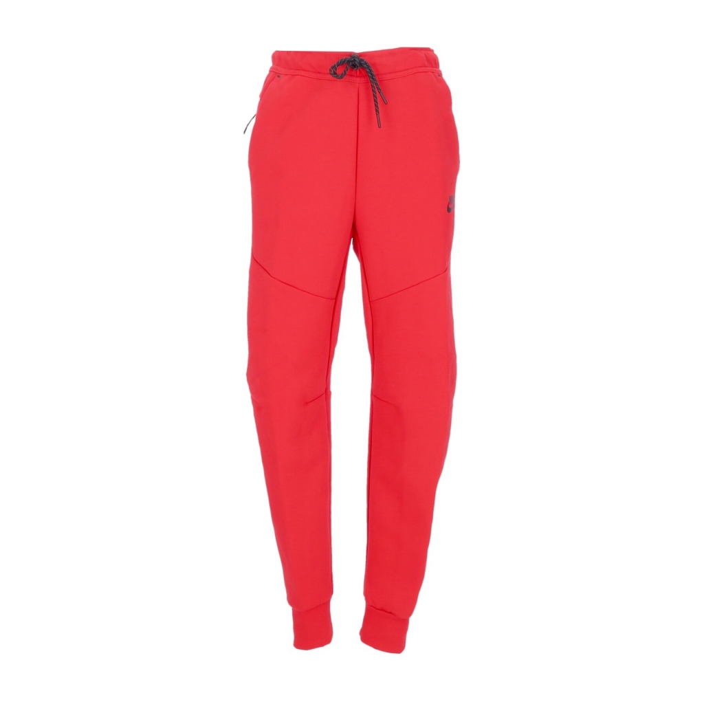 pantalone tuta leggero uomo sportswear tech fleece UNIVERSITY RED/BLACK ...