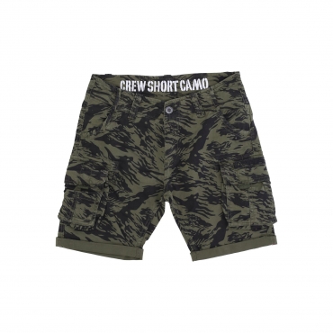 pantalone corto uomo crew short camo BRUSHSTROKE GREEN