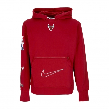 felpa cappuccio uomo nba city edition courtside fleece hoodie chibul TEAM CRIMSON