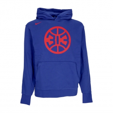 felpa cappuccio uomo nba essential fleece hoodie detpis RUSH BLUE