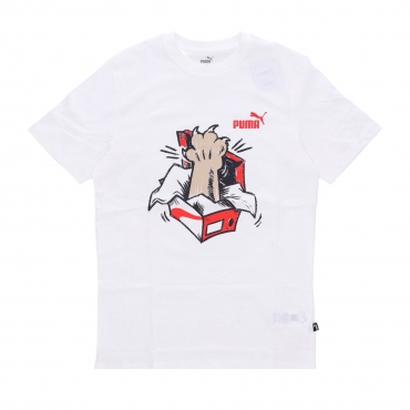 maglietta uomo graphics sneaker tee WHITE