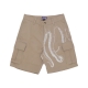 pantalone corto uomo side cargo short BEIGE