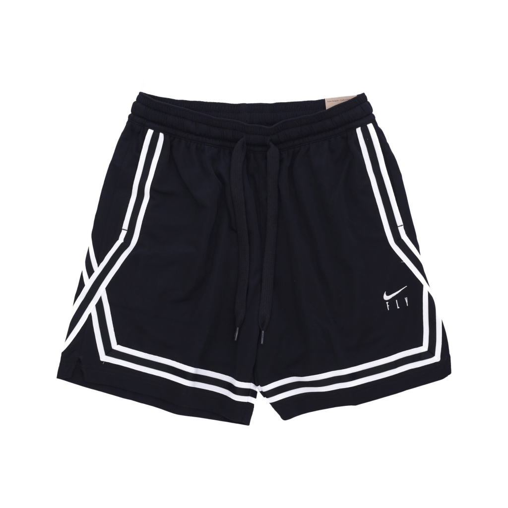 pantaloncino tipo basket donna fly crossover basketball short BLACK/WHITE