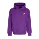 felpa cappuccio uomo club hoodie pullover basketball PURPLE COSMOS/PURPLE COSMOS/WHITE